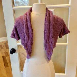 Gap Kids Sweater Purple Cardigan Shrug Girls 12